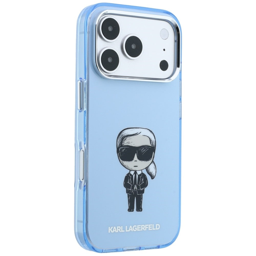 Husa de protectie Karl Lagerfeld compatibil cu iPhone 17 Pro Max / iPhone 18 Pro Max, Albastru