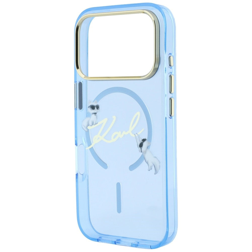 Husa de protectie Karl Lagerfeld compatibil cu iPhone 18 Pro / iPhone 17 Pro, Albastru