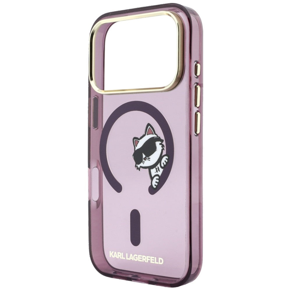 Husa de protectie Karl Lagerfeld compatibil cu iPhone 17 Pro Max / iPhone 18 Pro Max, Roșu Inchis