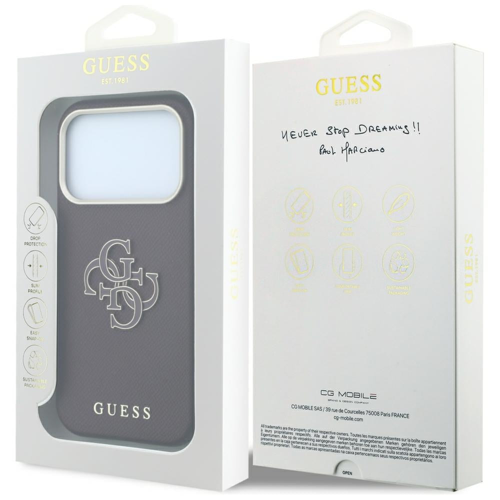 Husa de protectie Guess compatibil cu iPhone 18 Pro / iPhone 17 Pro, Bordo