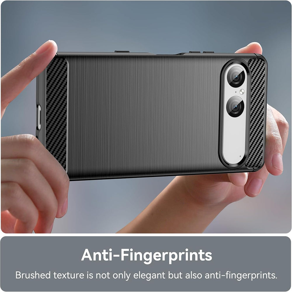 Husa de protectie Techsuit Carbon Silicone compatibil cu Sony Xperia 10 VIII, Negru