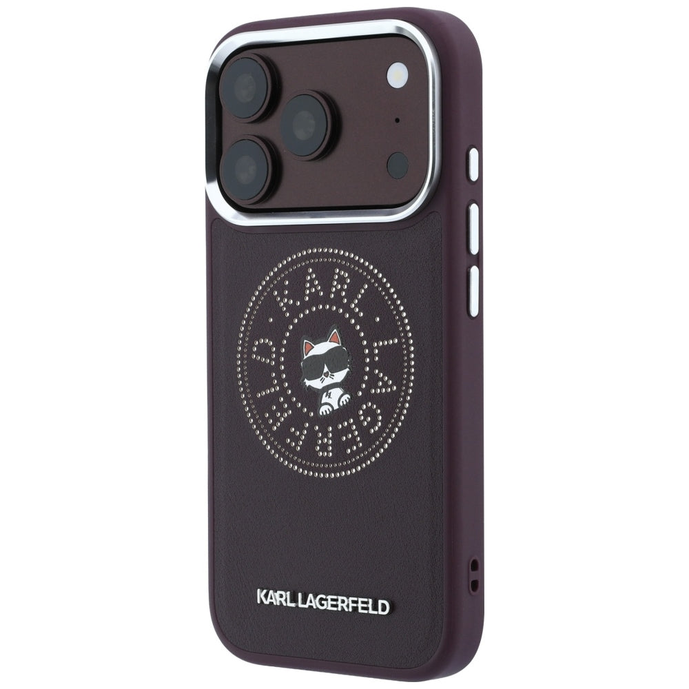 Husa de protectie Karl Lagerfeld compatibil cu iPhone 18 Pro / iPhone 17 Pro, Roșu Inchis