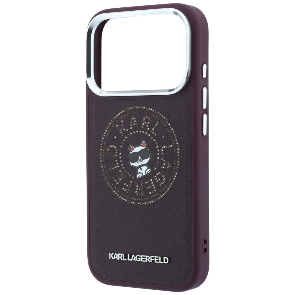 Husa de protectie Karl Lagerfeld compatibil cu iPhone 18 Pro / iPhone 17 Pro, Roșu Inchis