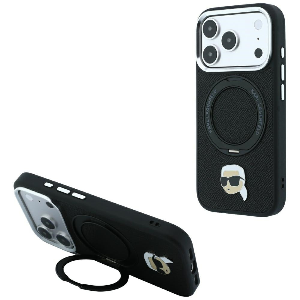 Husa de protectie Karl Lagerfeld compatibil cu iPhone 18 Pro / iPhone 17 Pro, Negru
