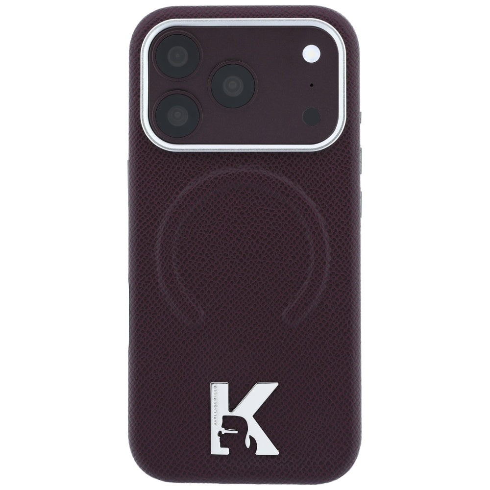 Husa de protectie Karl Lagerfeld compatibil cu iPhone 18 Pro / iPhone 17 Pro, Bordo