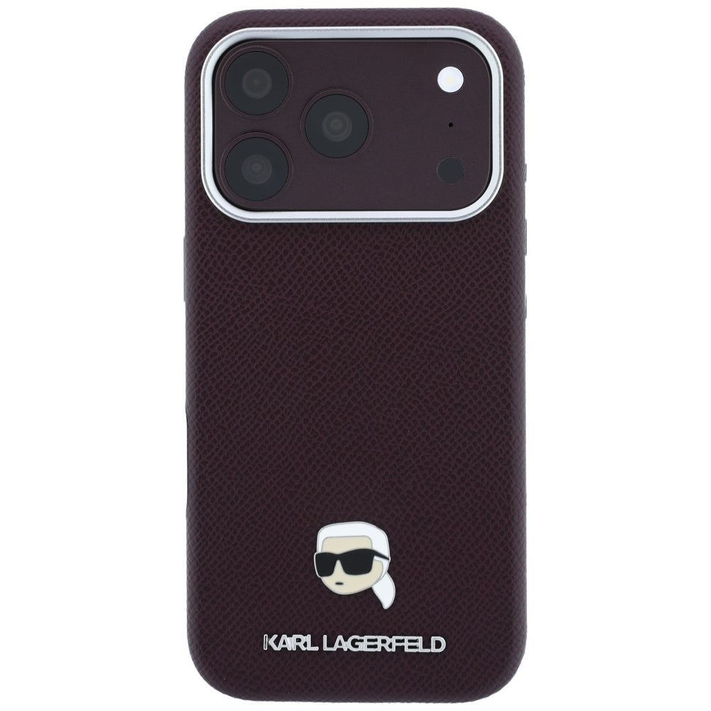 Husa de protectie Karl Lagerfeld compatibil cu iPhone 18 Pro / iPhone 17 Pro, Bordo