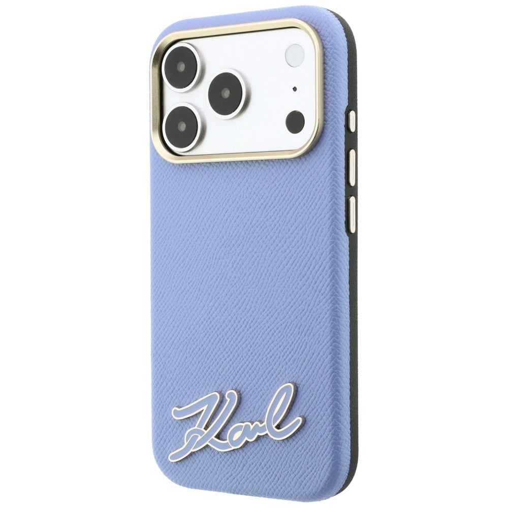 Husa de protectie Karl Lagerfeld compatibil cu iPhone 18 Pro Max / iPhone 17 Pro Max, Albastru