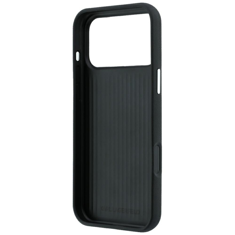 Husa de protectie Karl Lagerfeld Saffiano compatibil cu iPhone 17 Pro Max / iPhone 18 Pro Max, Negru