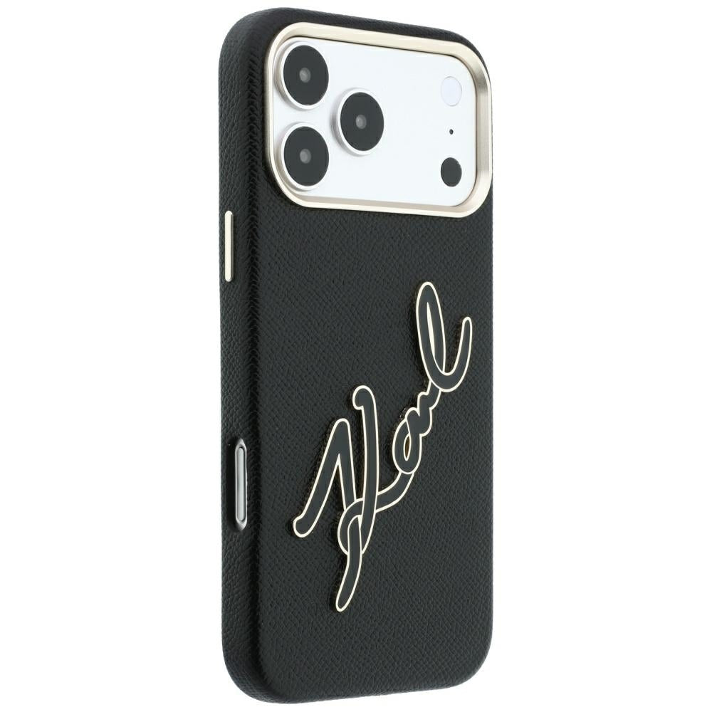Husa de protectie Karl Lagerfeld compatibil cu iPhone 18 Pro Max / iPhone 17 Pro Max, Negru