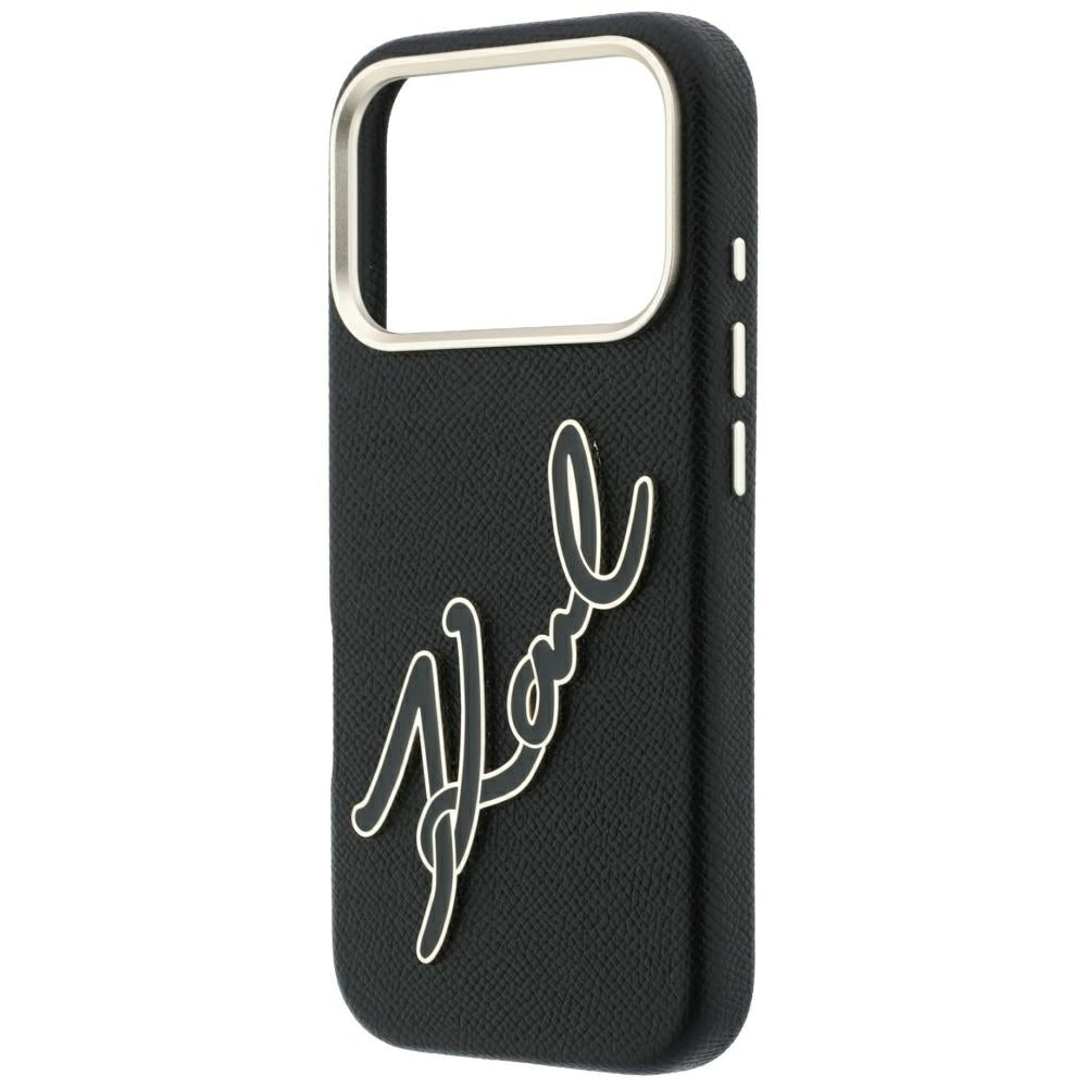 Husa de protectie Karl Lagerfeld compatibil cu iPhone 17 Pro / iPhone 18 Pro, Negru