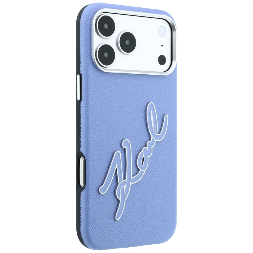 Husa de protectie Karl Lagerfeld compatibil cu iPhone 17 Pro / iPhone 18 Pro, Albastru