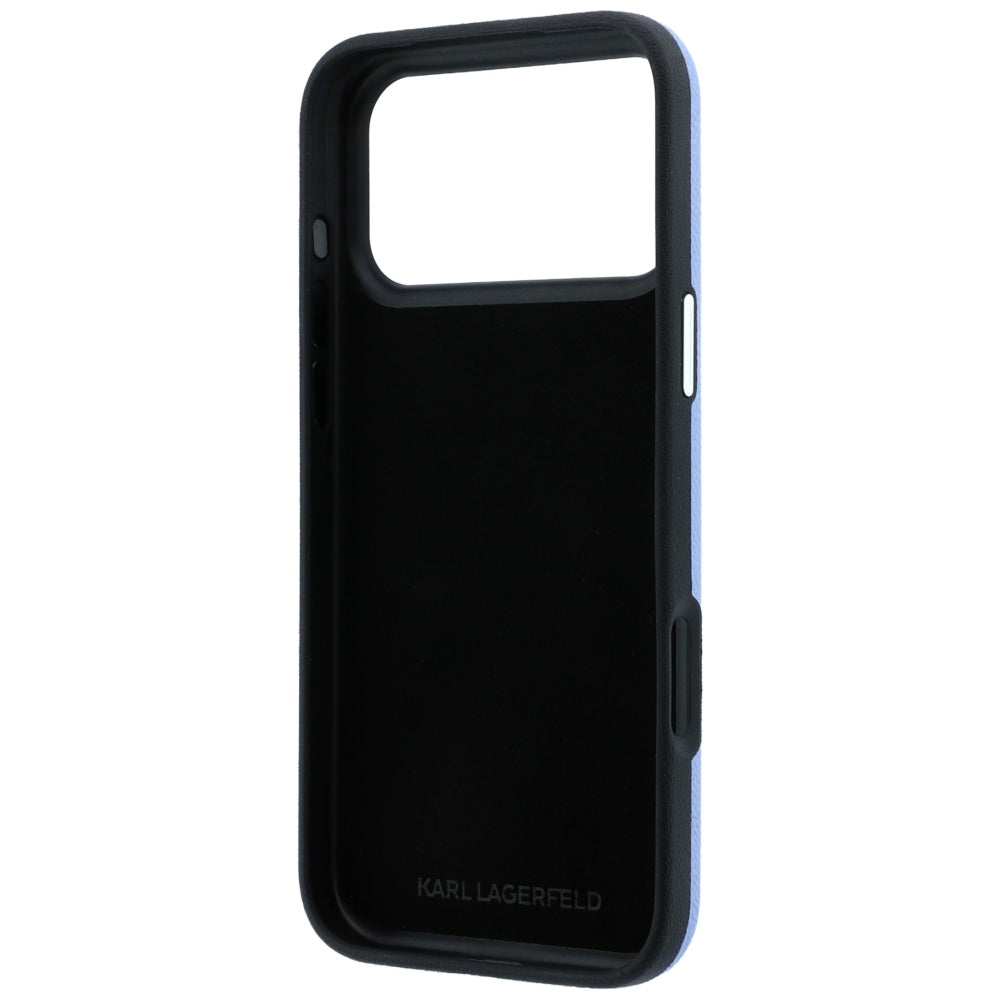 Husa de protectie Karl Lagerfeld compatibil cu iPhone 17 Pro / iPhone 18 Pro, Albastru