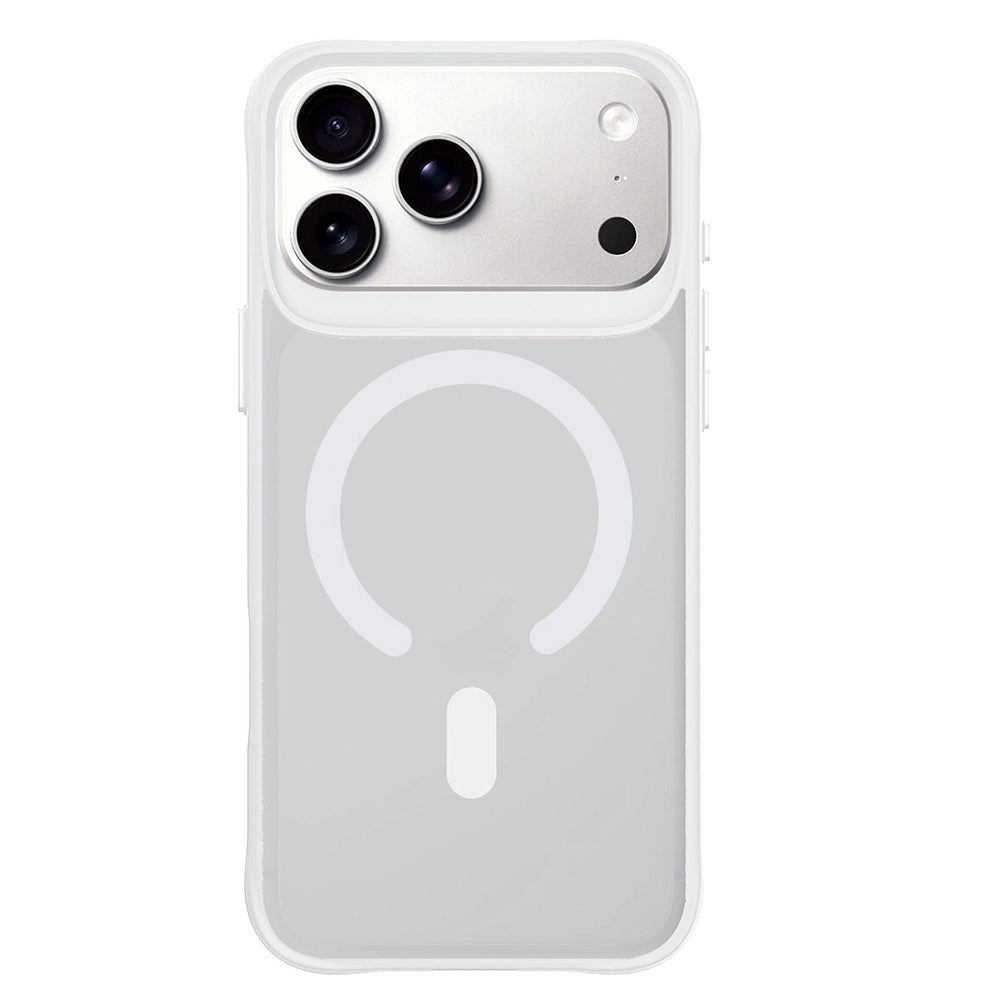 Husa de protectie 3mk Smoke MagCase compatibil cu iPhone 17 Pro Max / iPhone 18 Pro Max, Alb