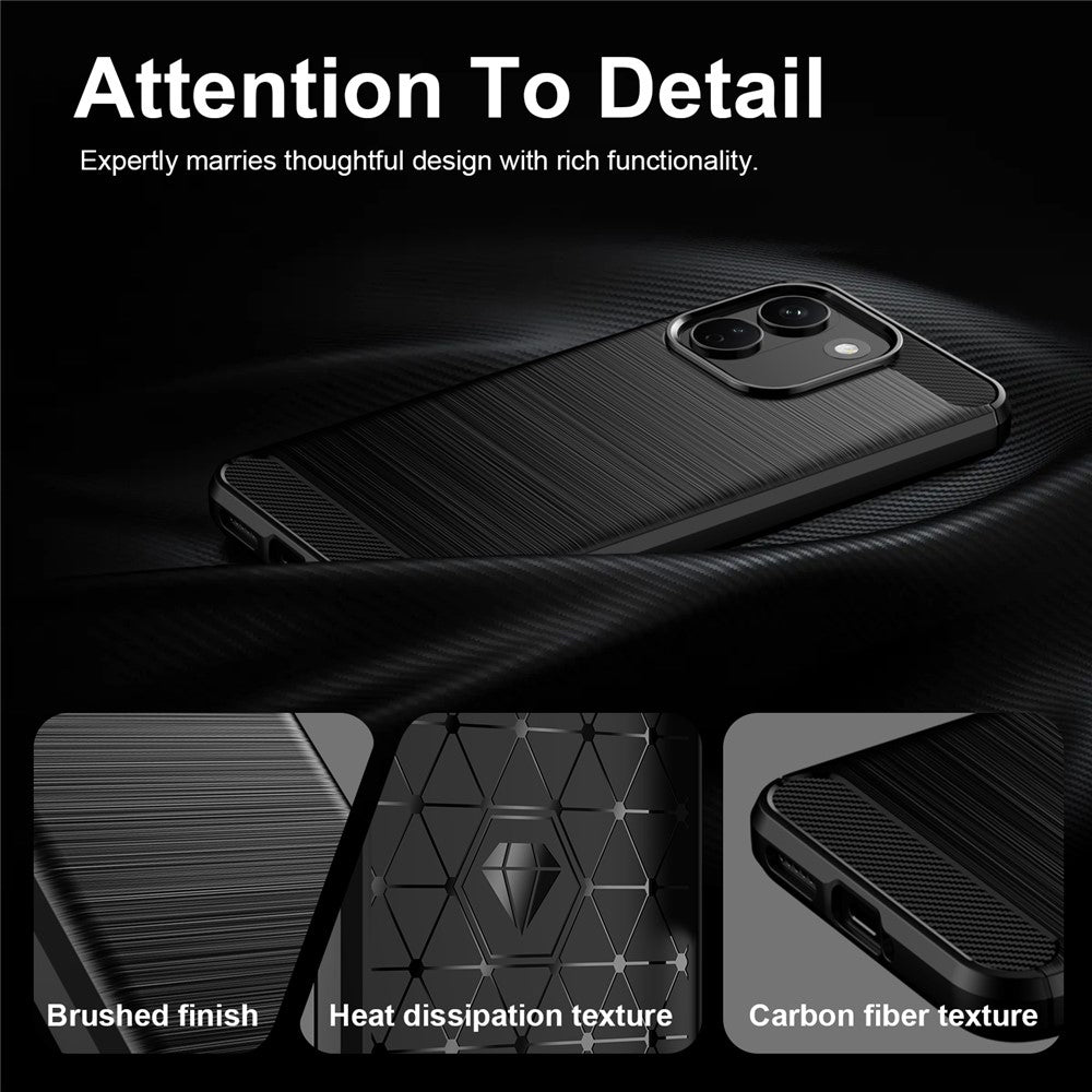 Husa de protectie Techsuit Carbon Silicone compatibil cu Xiaomi Redmi Note 17 Pro Max, Negru