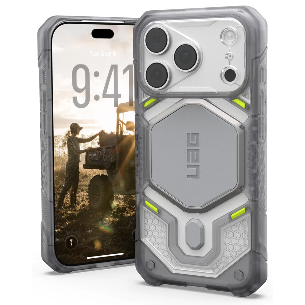 Husa de protectie UAG Monarch Pro compatibil cu iPhone 17 Pro / iPhone 18 Pro, Argintiu