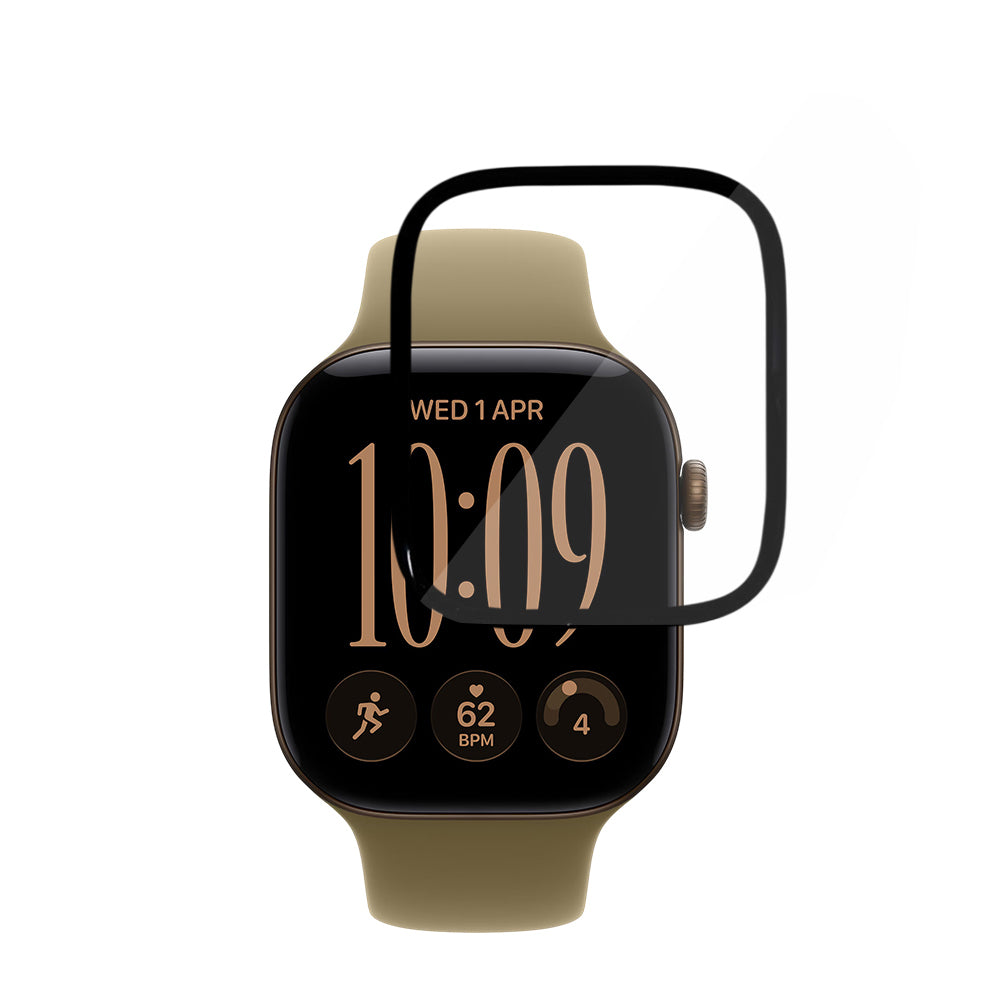 Folie de protectie smartwatch Techsuit compatibil cu Apple Watch 12 42mm, Negru
