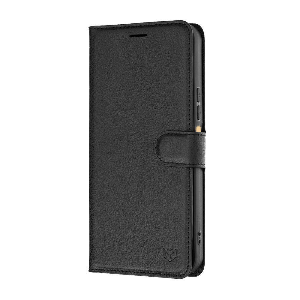 Husa de protectie Techsuit Leather Folio compatibil cu Xiaomi Redmi 17 4G / Redmi 17 5G, Negru