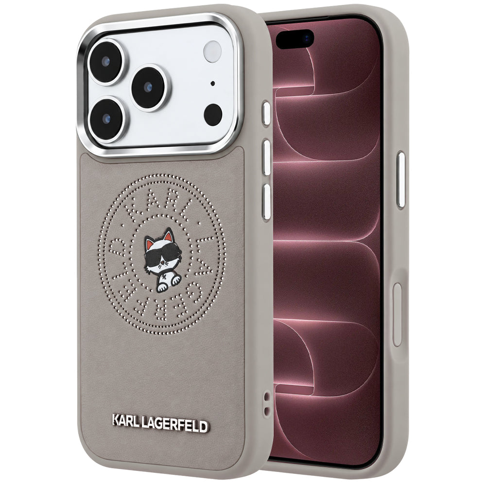 Husa de protectie Karl Lagerfeld compatibil cu iPhone 18 Pro Max / iPhone 17 Pro Max, Gri