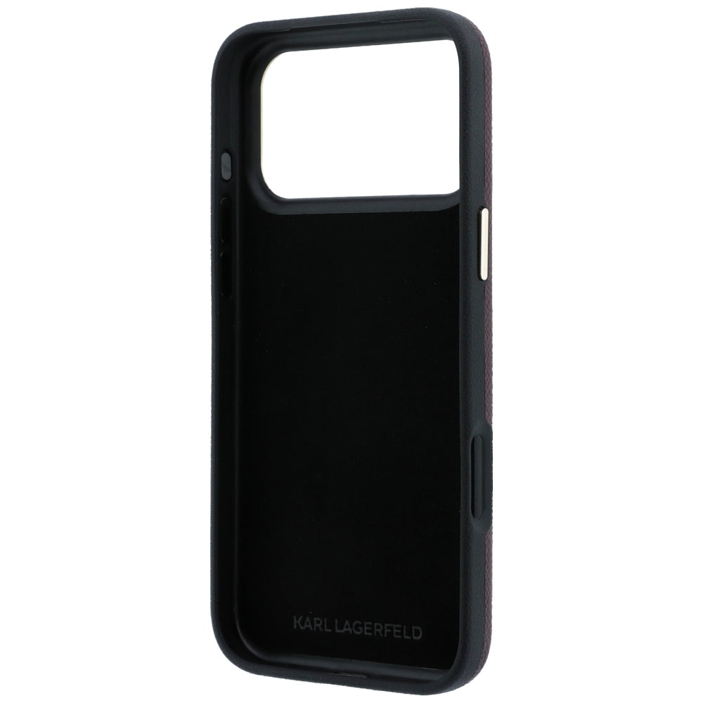 Husa de protectie Karl Lagerfeld compatibil cu iPhone 17 Pro / iPhone 18 Pro, Bordo