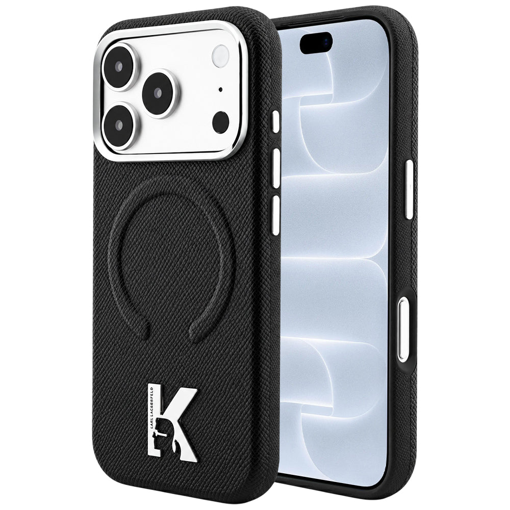 Husa de protectie Karl Lagerfeld compatibil cu iPhone 18 Pro / iPhone 17 Pro, Negru
