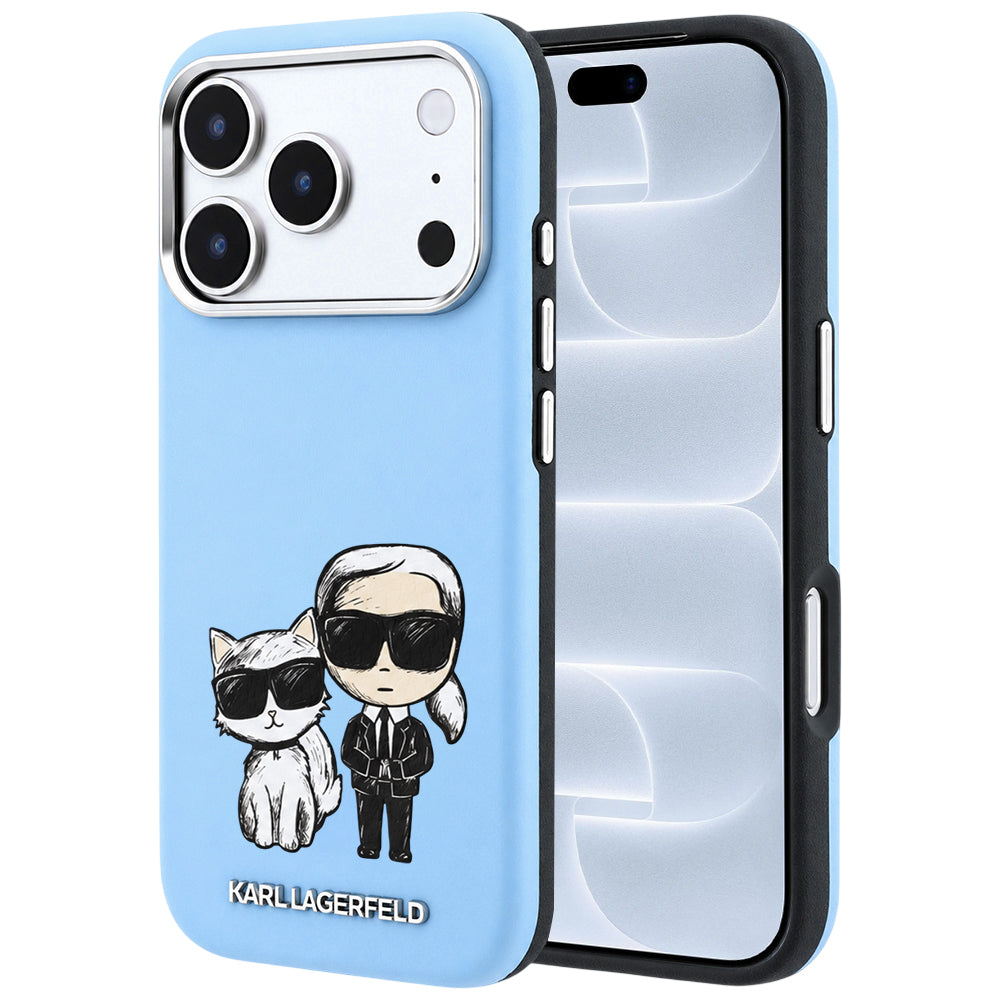 Husa de protectie Karl Lagerfeld compatibil cu iPhone 18 Pro / iPhone 17 Pro, Albastru