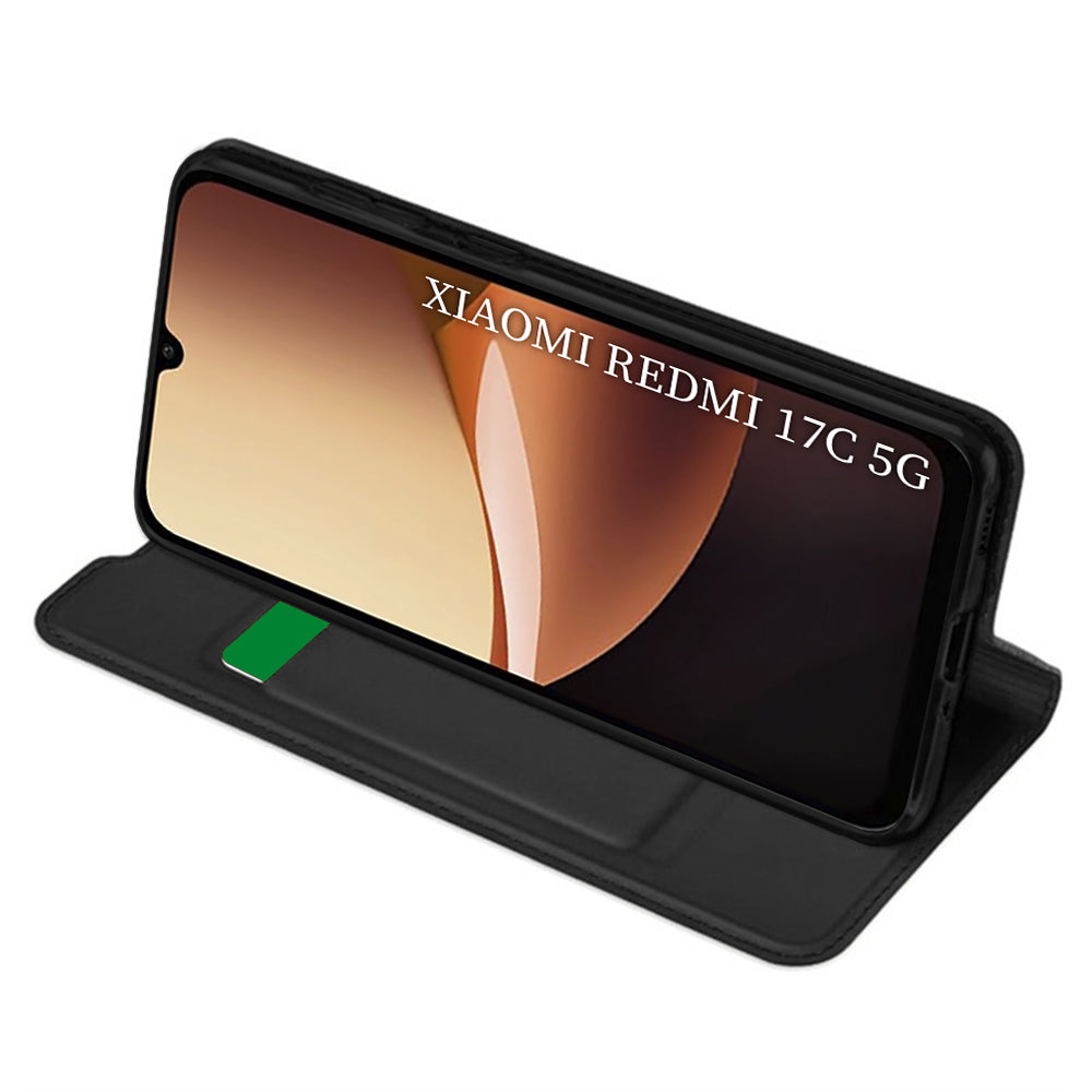 Husa de protectie Techsuit Magskin Book compatibil cu Xiaomi Redmi 17C 5G, Negru