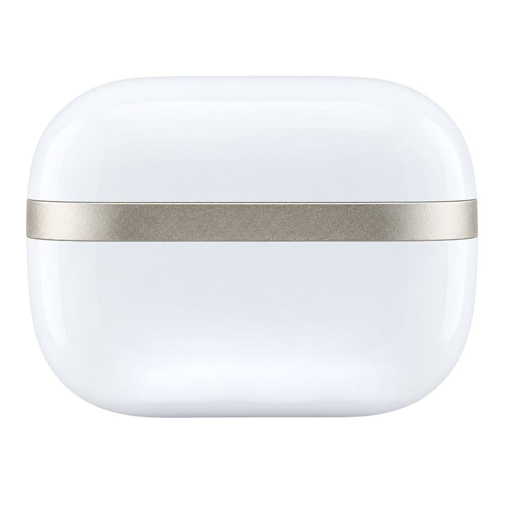 Casti In-ear, BT, TWS - Guess Glossy Gold Line Classic (GUTWSN2HGGSH) - White