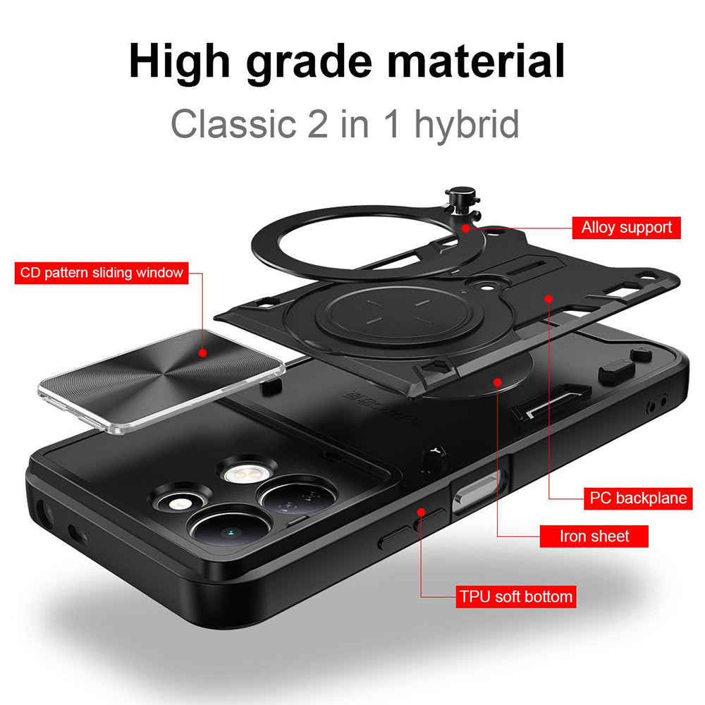 Husa de protectie Techsuit CamGuard Pro compatibil cu Xiaomi Redmi 17 4G / Redmi 17 5G, Roz Auriu