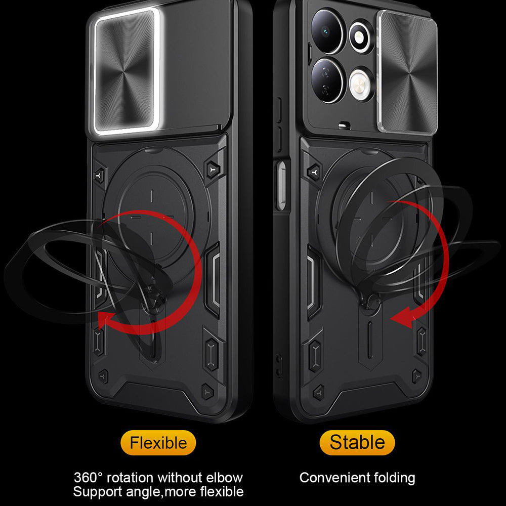 Husa de protectie Techsuit CamGuard Pro compatibil cu Xiaomi Redmi 17 4G / Redmi 17 5G, Roșu