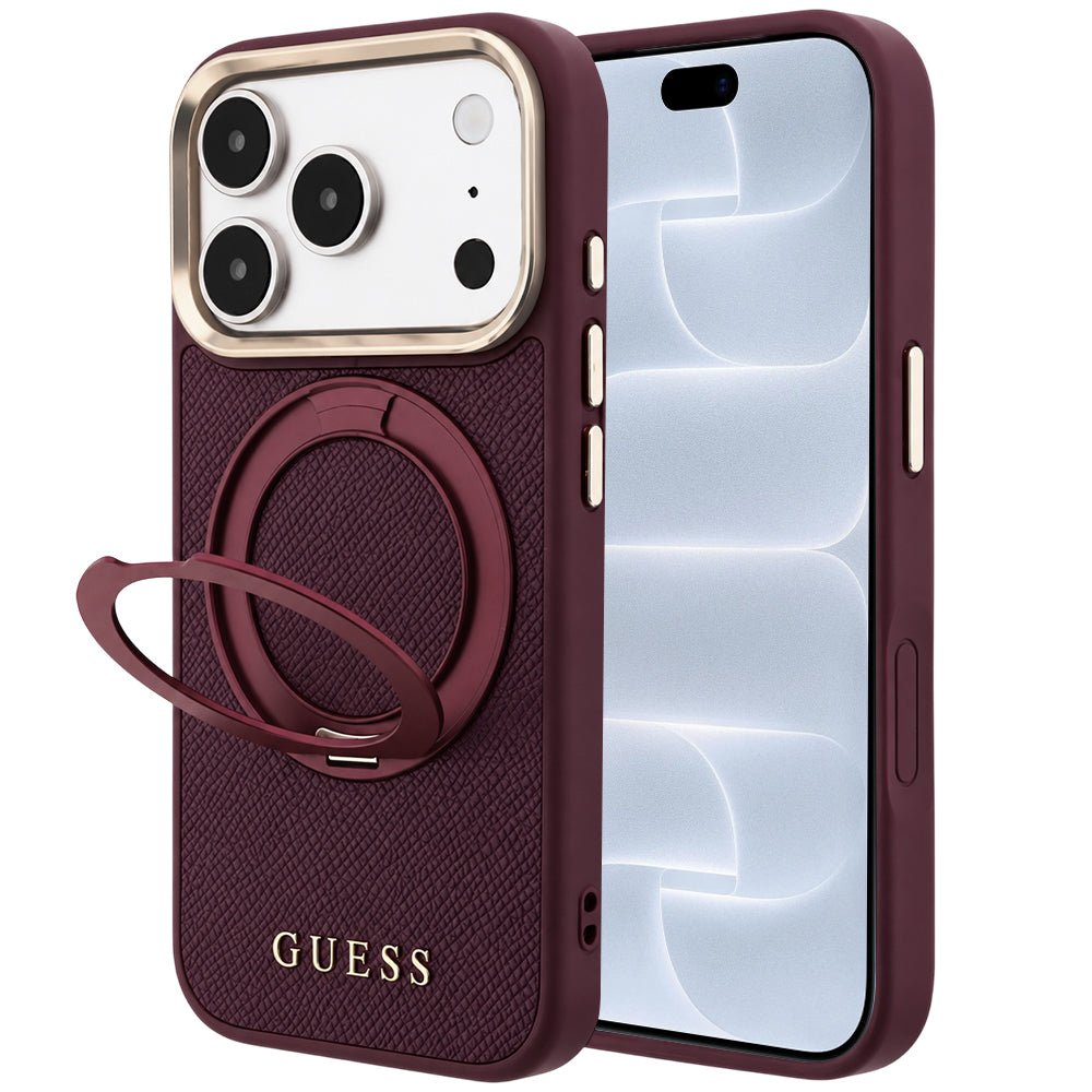 Husa de protectie Guess compatibil cu iPhone 17 Pro / iPhone 18 Pro, Bordo