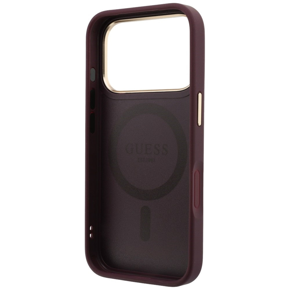 Husa de protectie Guess compatibil cu iPhone 17 Pro / iPhone 18 Pro, Bordo