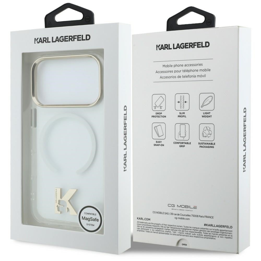 Husa de protectie Karl Lagerfeld compatibil cu iPhone 18 Pro / iPhone 17 Pro, Transparent