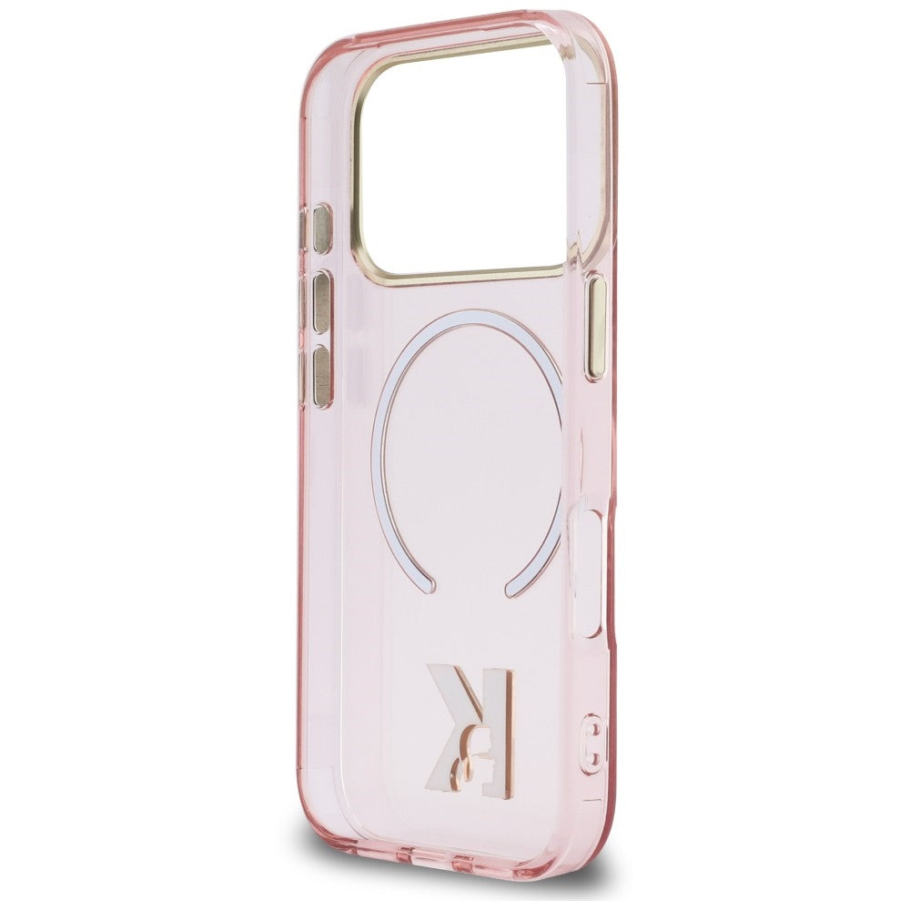 Husa de protectie Karl Lagerfeld compatibil cu iPhone 18 Pro / iPhone 17 Pro, Roz