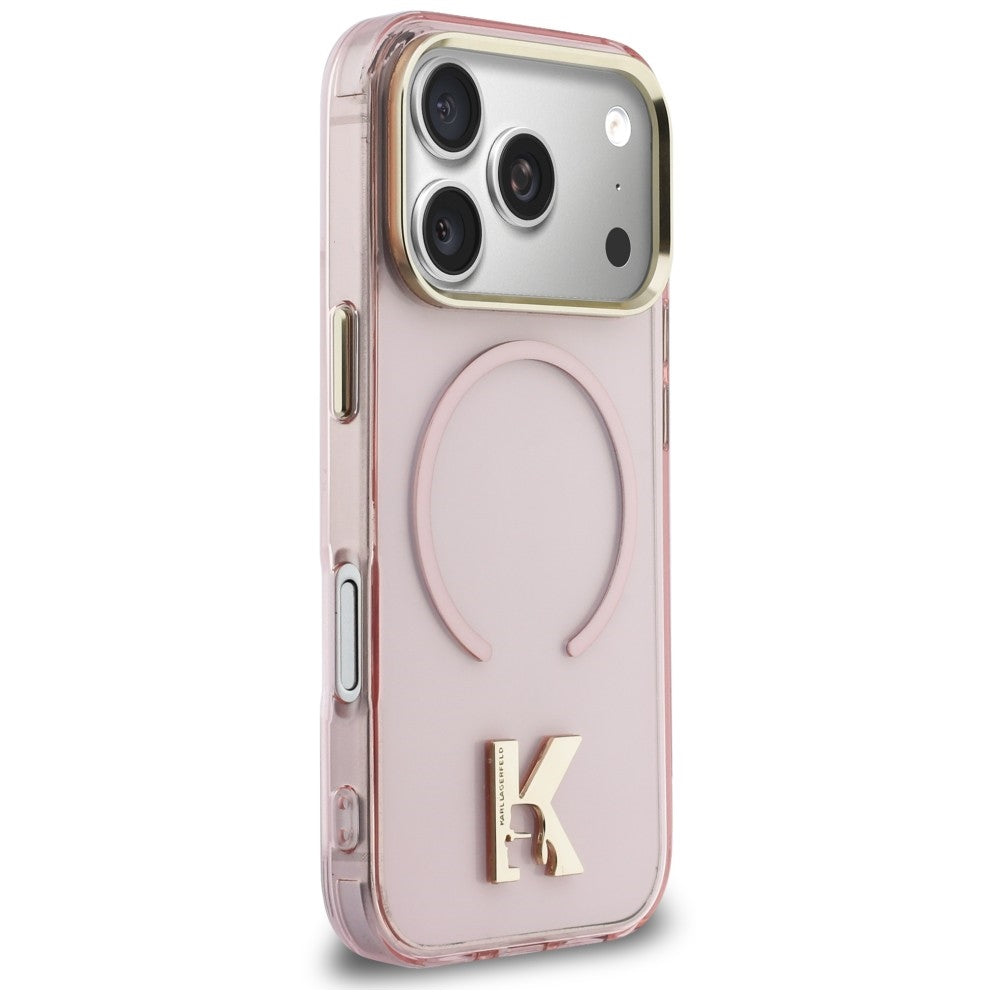 Husa de protectie Karl Lagerfeld compatibil cu iPhone 18 Pro / iPhone 17 Pro, Roz