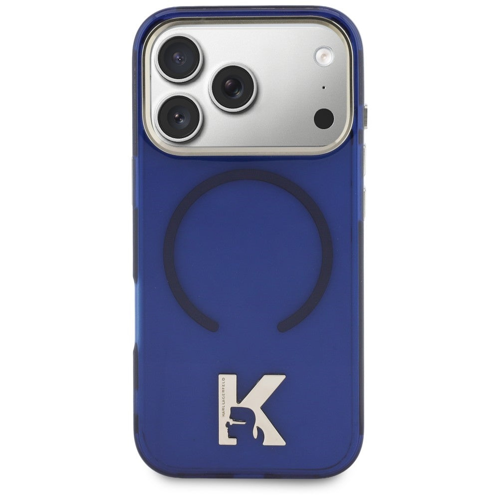 Husa de protectie Karl Lagerfeld compatibil cu iPhone 17 Pro / iPhone 18 Pro, Albastru