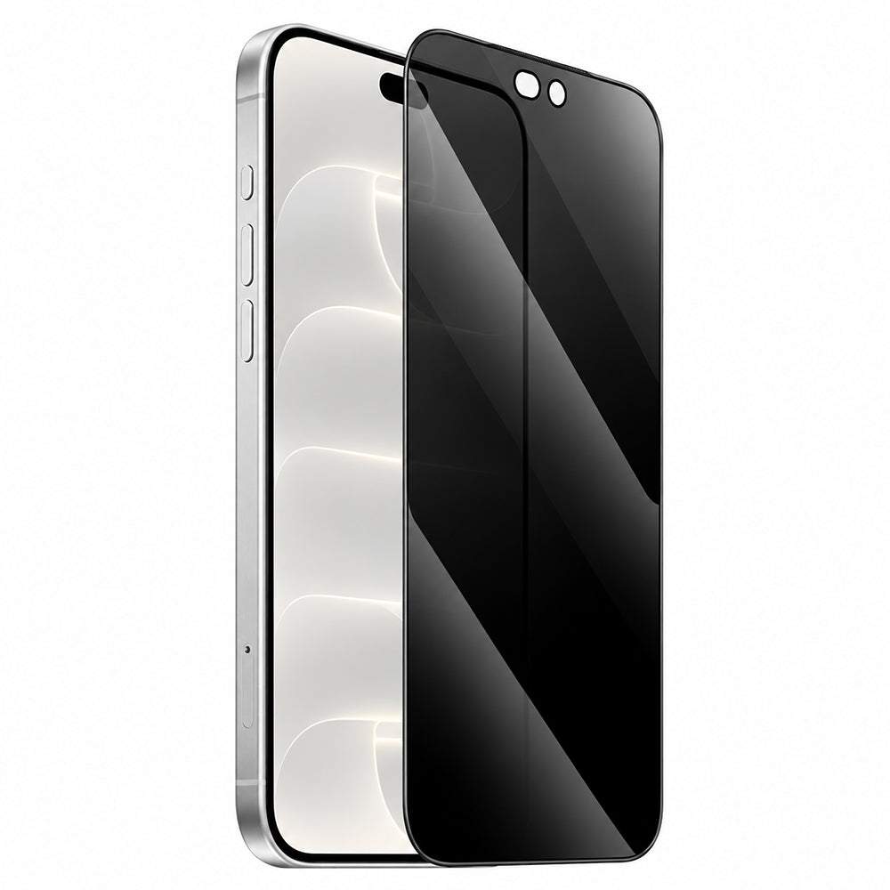 Folie de protectie Blueo Anti-Peep Privacy Glass compatibil cu iPhone 18 Pro, Negru