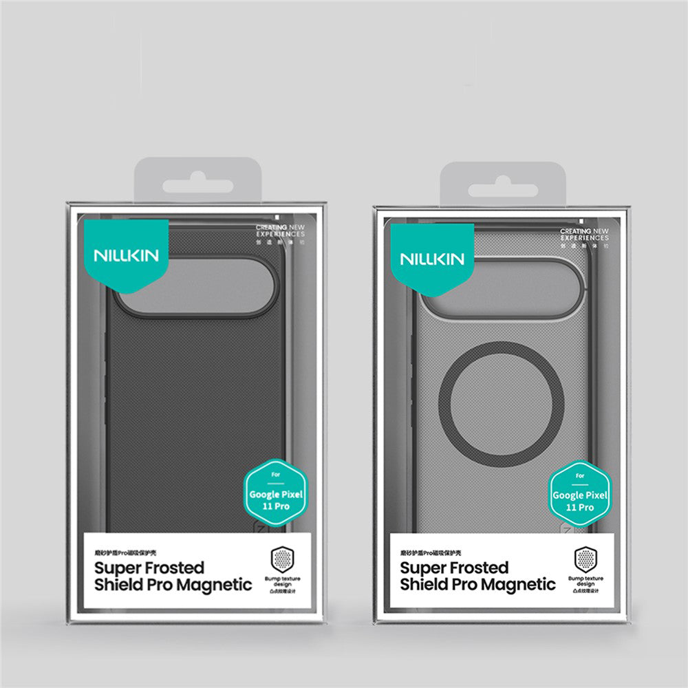 Husa de protectie Nillkin Super Frosted Shield Pro compatibil cu Google Pixel 11 Pro, Negru Transparent