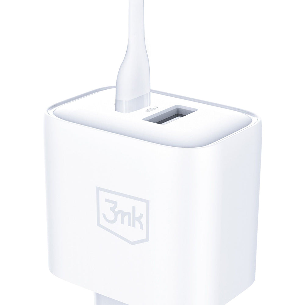 Incarcator 3mk DualCharge, USB QC 3.0 / Type-C PD3.0, 20W, Alb