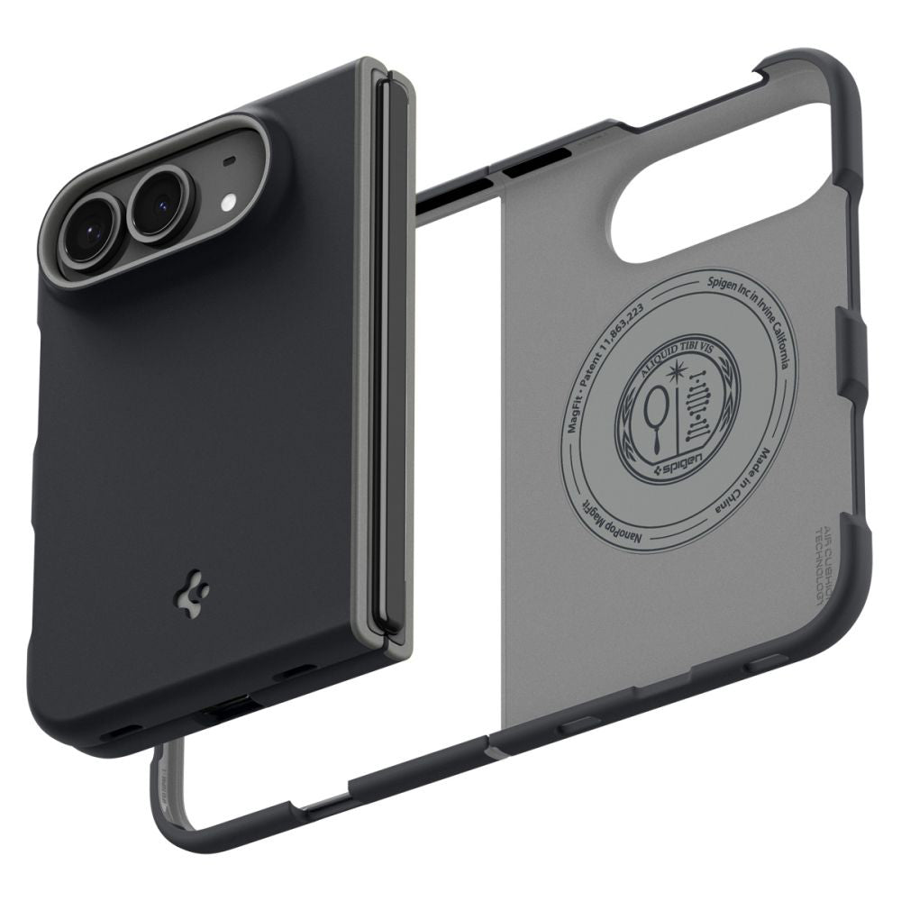 Husa de protectie Spigen Nano Pop compatibil MagSafe, compatibil cu iPhone Duo, Negru