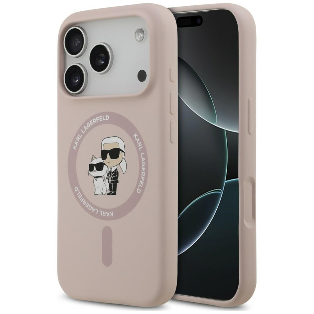 Husa de protectie Karl Lagerfeld compatibil cu iPhone 18 Pro / iPhone 17 Pro, Roz