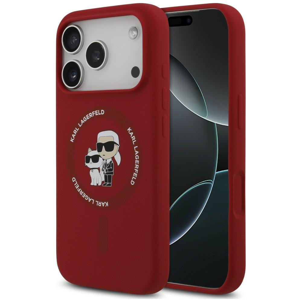 Husa de protectie Karl Lagerfeld compatibil cu iPhone 18 Pro Max / iPhone 17 Pro Max, Roșu