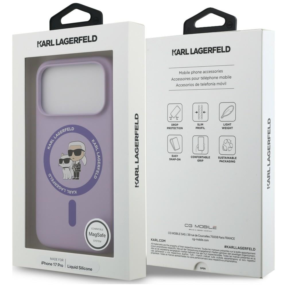 Husa de protectie Karl Lagerfeld compatibil cu iPhone 18 Pro / iPhone 17 Pro, Mov
