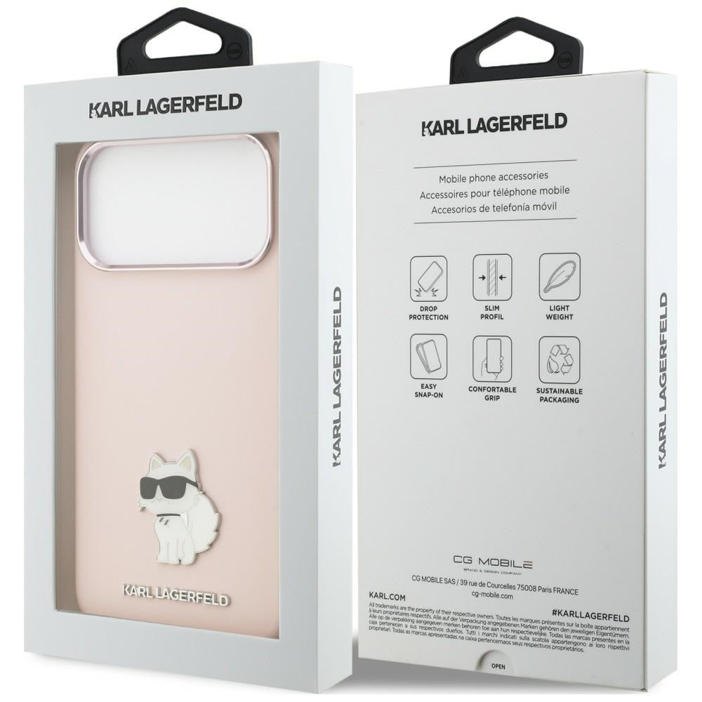Husa de protectie Karl Lagerfeld compatibil cu iPhone 18 Pro Max / iPhone 17 Pro Max, Roz