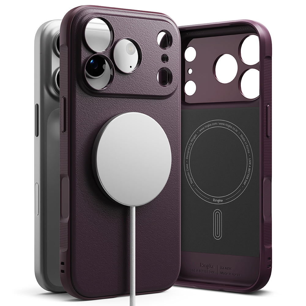 Husa de protectie Ringke Onyx compatibil cu iPhone 17 Pro Max / iPhone 18 Pro Max, Visiniu