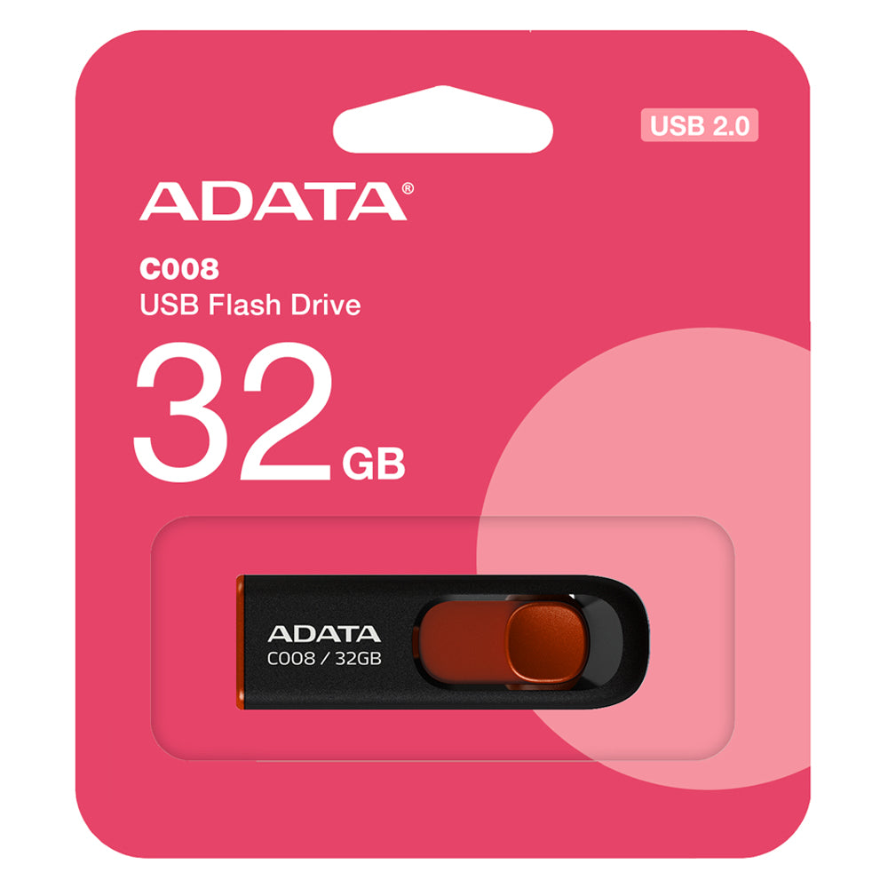 Stick de Memorie Adata (AC008-32G-RKD), USB 2.0, 32GB, Negru