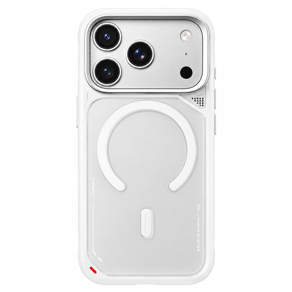 Husa de protectie Blueo compatibil cu iPhone 17 Pro / iPhone 18 Pro, Alb