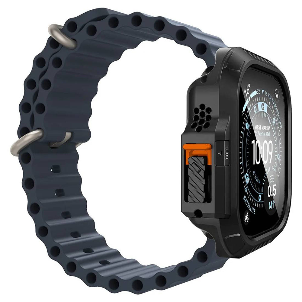 Folie de protectie smartwatch Apple Watch Ultra compatibil cu Ultra / Ultra 2 / Ultra 3, Negru