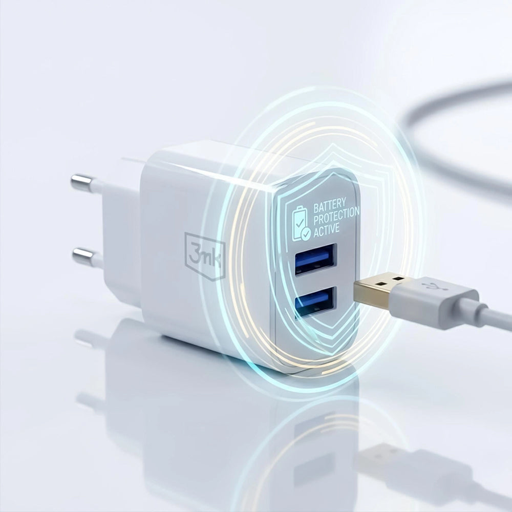 3mk FlowPower hálózati töltő, 2x USB, 10 W