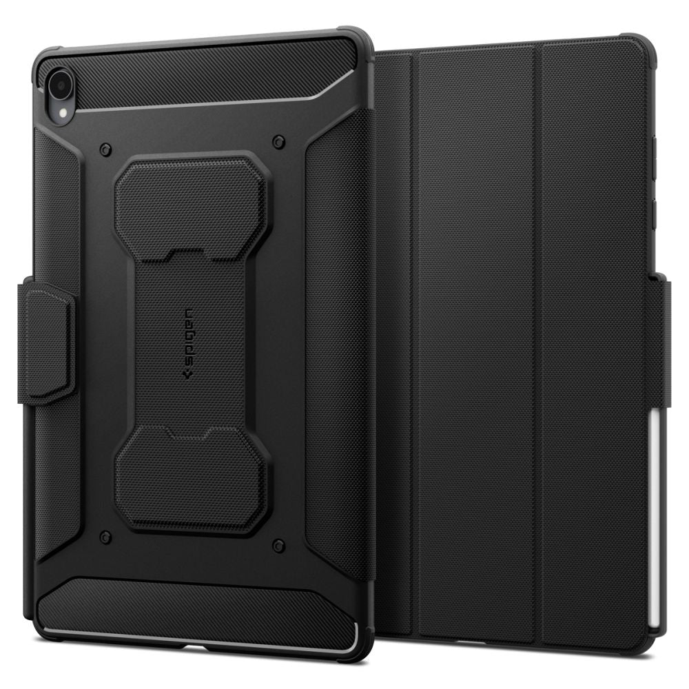 Husa de protectie tableta Spigen Rugged Armor Pro compatibil cu Samsung Galaxy Tab S12 Plus, Negru