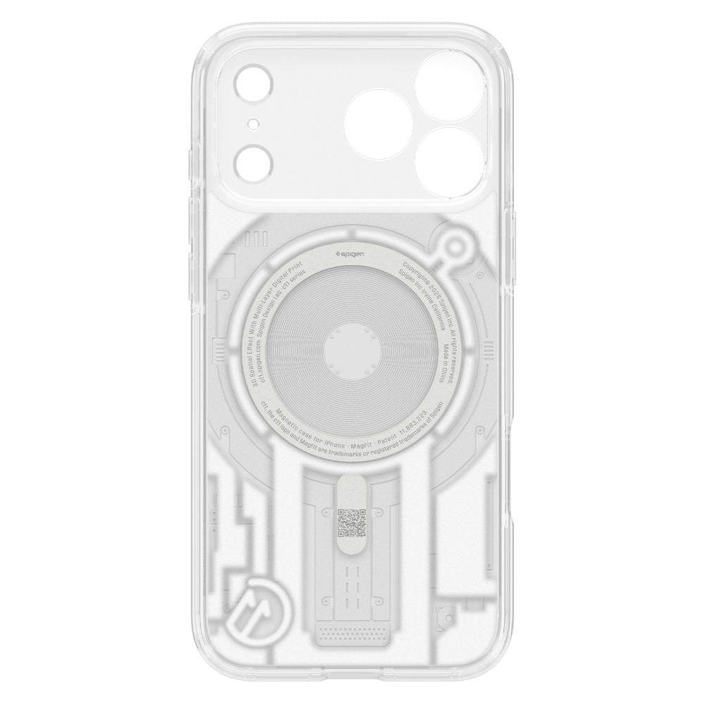 Husa de protectie Spigen C11 Ultra Hybrid compatibil cu iPhone 17 Pro / iPhone 18 Pro, Alb